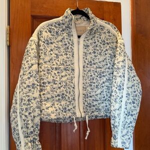 BLANK NYC floral quilted jacket